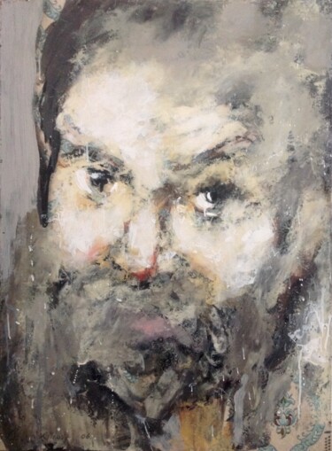 Painting titled "Tableau Portrait Co…" by Bruno Raharinosy, Original Artwork, Acrylic