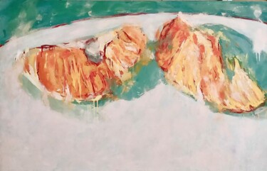 Peinture intitulée "Les mandarines" par Bruno Raharinosy, Œuvre d'art originale, Acrylique
