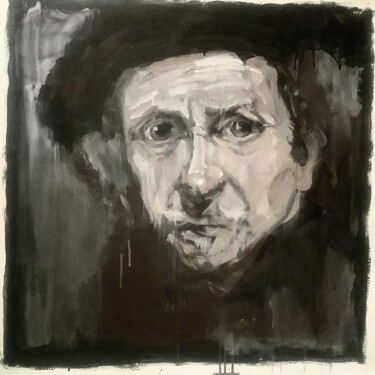 "Portrait de Rembran…" başlıklı Tablo Bruno Raharinosy tarafından, Orijinal sanat, Akrilik