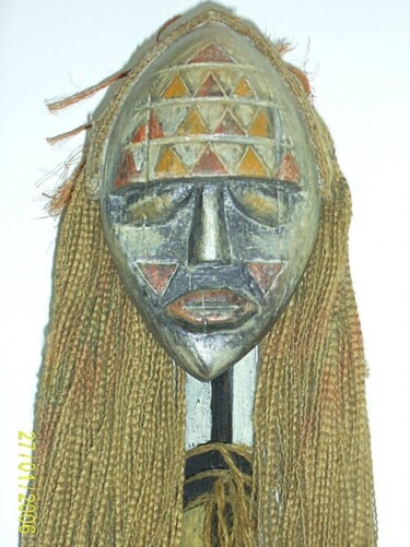 Sculpture intitulée "masque" par Bruno Prelat, Œuvre d'art originale