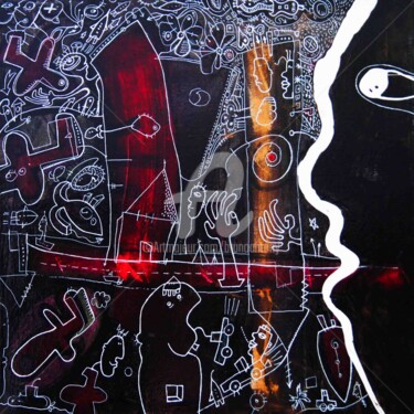 Malerei mit dem Titel "Remise en cause mor…" von Bruno Antony-Thouret (bruno antony), Original-Kunstwerk, Acryl
