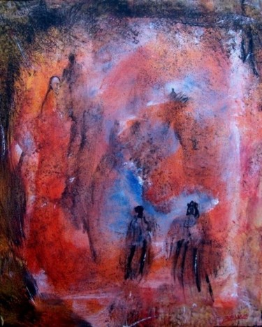 Peinture intitulée "Un chemin fait pour…" par Bruno Briatte, Œuvre d'art originale, Huile