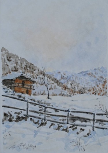 Peinture intitulée "Bagliori d' inverno" par Bruno Cantino Di Reino, Œuvre d'art originale, Huile
