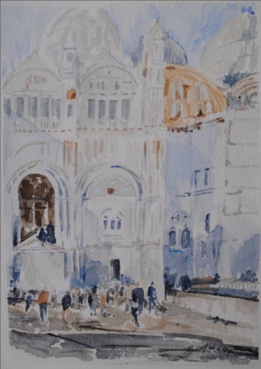 Pittura intitolato "Venezia" da Bruno Cantino Di Reino, Opera d'arte originale, Olio