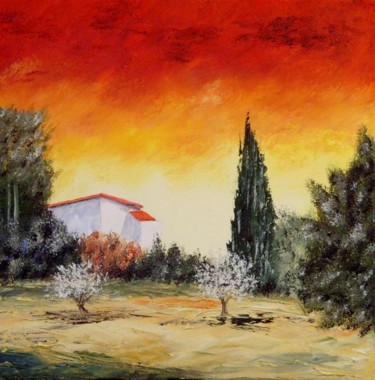 Peinture intitulée "Provence 03a" par Bruno Delorme, Œuvre d'art originale