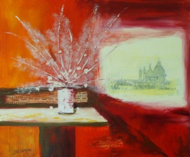 Peinture intitulée "Bouquet à Venise" par Bruno Delorme, Œuvre d'art originale