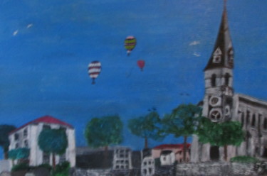 Painting titled "Vairé-Le centre/bou…" by Bruno Grégory (BG), Original Artwork, Acrylic