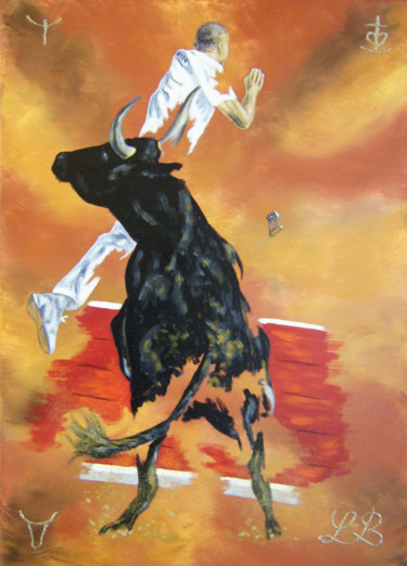 Peinture intitulée "Lou Sar de Guillerm…" par Bruno Lemasson, Œuvre d'art originale, Acrylique Monté sur Châssis en bois
