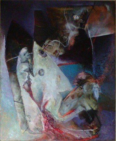Peinture intitulée "PROFONDEUR" par Bruno Métura, Œuvre d'art originale, Huile