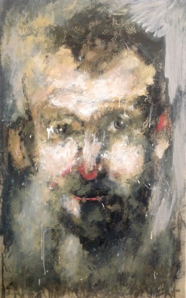 Painting titled "Tableau Portrait Co…" by Bruno Raharinosy, Original Artwork, Acrylic