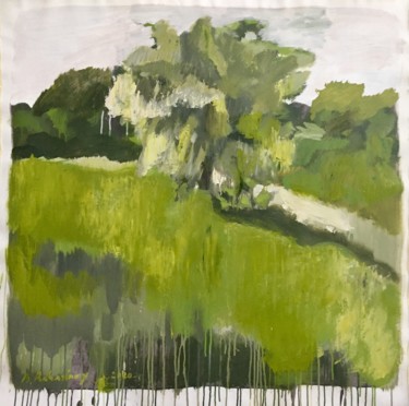 Tableau Contemporain Arbre Peinture Paysage Contemporain Peinture intitulée "Tableau Contemporai…" par Bruno Raharinosy, Œuvre d'art originale, Huile