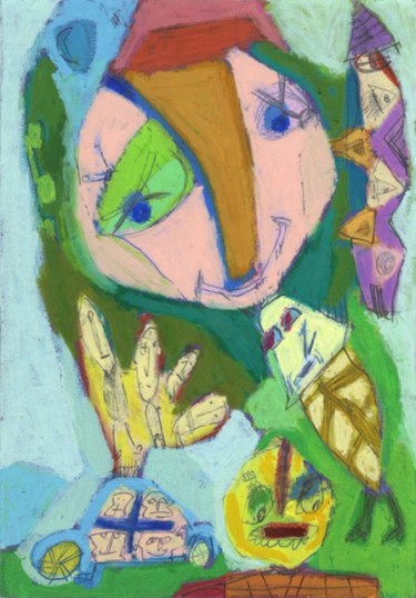 「Bienheureux」というタイトルの絵画 Bruno Salaünによって, オリジナルのアートワーク