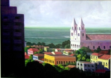 Painting titled ""Basílica de Nossa…" by Bruno Steinbach, Original Artwork, Other