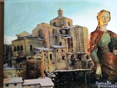 Pintura titulada "Cattedrale di Irsin…" por Bruscella Donato, Obra de arte original, Oleo