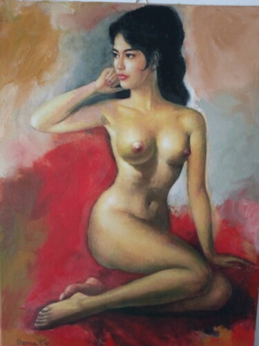 Painting titled "Paule" by Bruscella Donato, Original Artwork, Oil