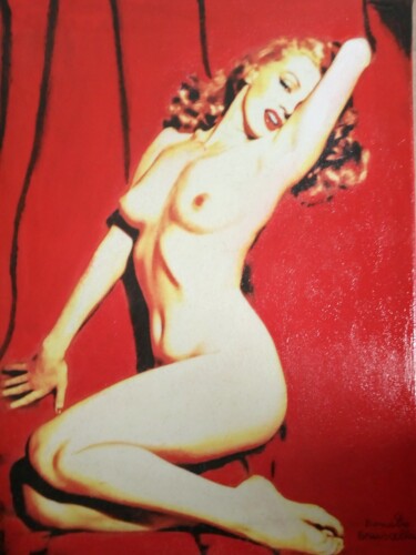 Schilderij getiteld "Marilyn Monroe" door Bruscella Donato, Origineel Kunstwerk, Olie
