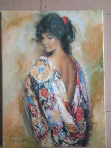 Painting titled "Abel" by Bruscella Donato, Original Artwork, Oil
