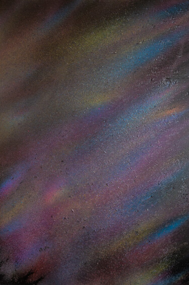 Malerei mit dem Titel "Station Supernova" von Bryan Grandin (Arzéguiel), Original-Kunstwerk, Acryl
