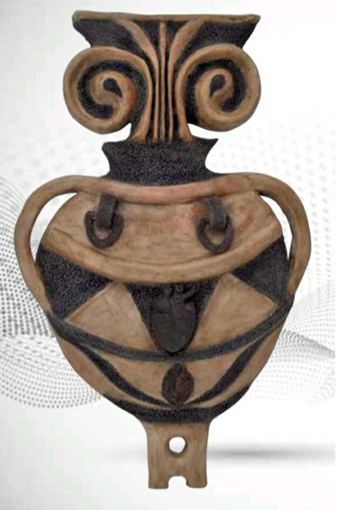 Sculpture titled "Magna Corde" by Bulent Savkin, Original Artwork, Ceramics