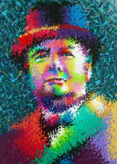 "Winston Churchill" başlıklı Tablo Анатолий Рабков tarafından, Orijinal sanat, Akrilik Ahşap Sedye çerçevesi üzerine monte e…