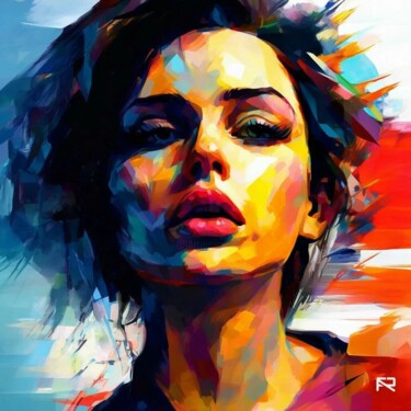 Digital Arts titled "Fashion painting 2" by Anatolii Rabkov, Original Artwork, 2D Digital Work