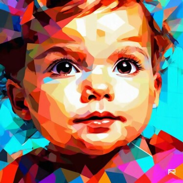 Digital Arts titled "Дети (Children)" by Anatolii Rabkov, Original Artwork, 2D Digital Work