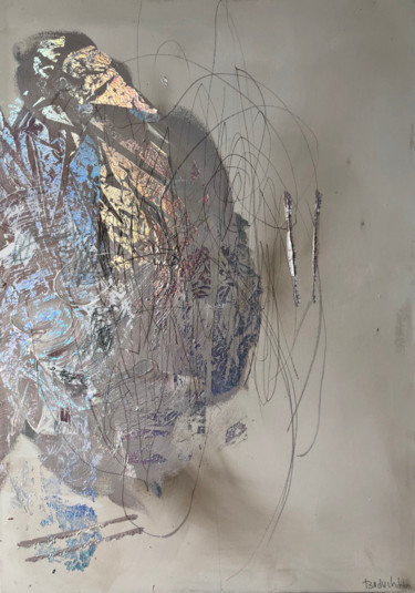 Картина под названием "Modern abstract pai…" - Maria Buduchikh, Подлинное произведение искусства, Гелевая ручка