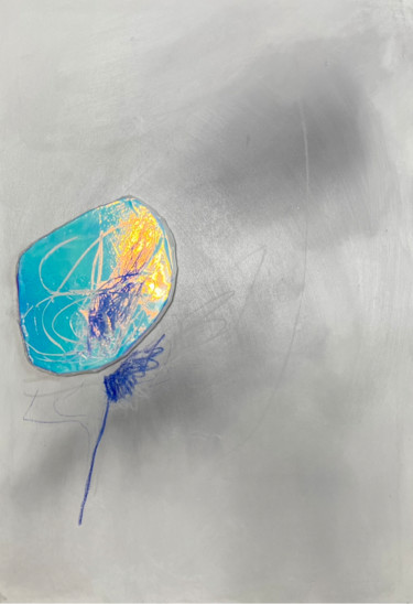 Картина под названием "Stylish dandelions…" - Maria Buduchikh, Подлинное произведение искусства, Акрил