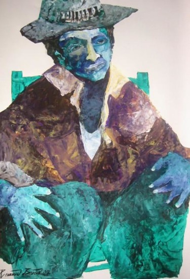 Pintura intitulada ""Manel"" por Roxanne Bueso, Obras de arte originais
