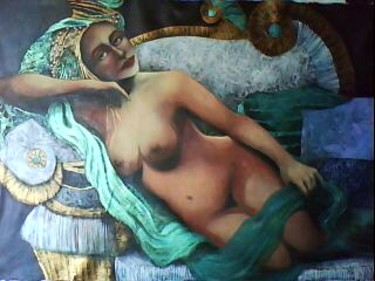 Pintura intitulada "Reposo" por Roxanne Bueso, Obras de arte originais