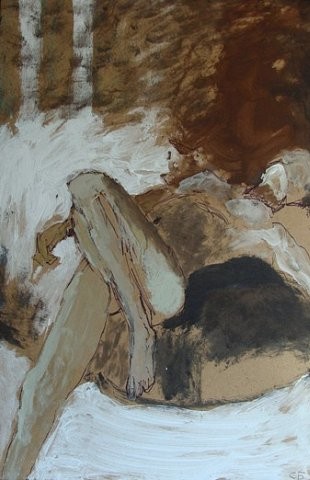 Картина под названием "Жара" - Сергей Бугровский, Подлинное произведение искусства