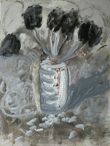 Картина под названием "Чёрные тюльпаны" - Сергей Бугровский, Подлинное произведение искусства