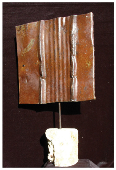 Sculpture titled "Pieces 04" by Alain Buisson, Original Artwork, Metals