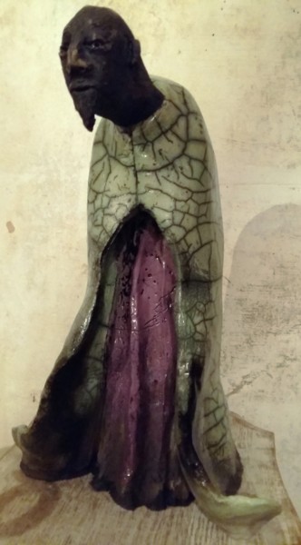 Sculpture titled "L'éternité de Tithon" by Buissonnières, Original Artwork, Ceramics