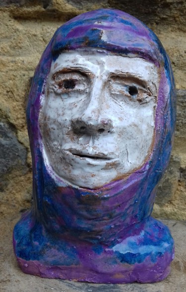 Sculpture intitulée "Prêtresse Bene Gess…" par Buissonnières, Œuvre d'art originale, Céramique