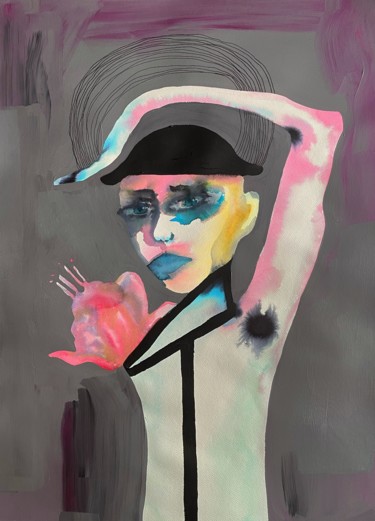 Картина под названием "[Disengagement]" - Ирина Булатова, Подлинное произведение искусства, Акрил
