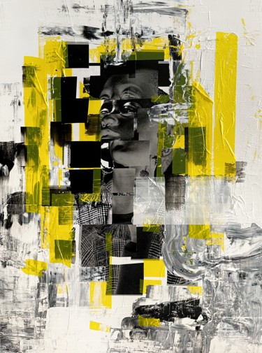 Collages intitolato "[yellow queen]" da Irina Bulatova, Opera d'arte originale, Collages
