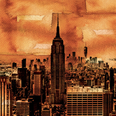 Digital Arts titled "Gotham City" by Bulent Unsal, Original Artwork, 2D Digital Work