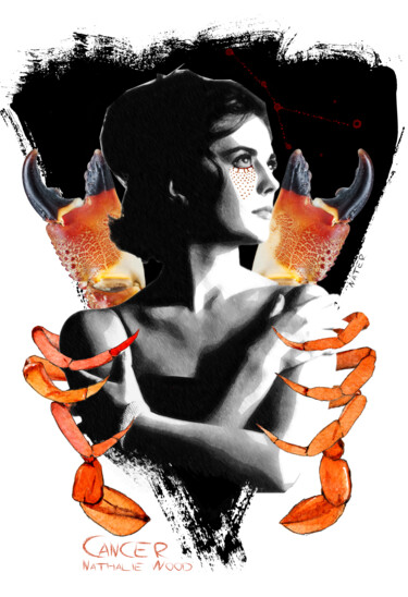 Digital Arts titled "Hollywood Zodiac Ca…" by Bulent Unsal, Original Artwork, Digital Collage