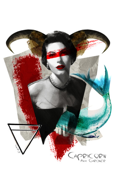 Arte digital titulada "Hollywood Zodiac Ca…" por Bulent Unsal, Obra de arte original, Collages digitales