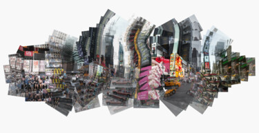 Digitale Kunst getiteld "Times Square" door Bulent Unsal, Origineel Kunstwerk, Digitale collage