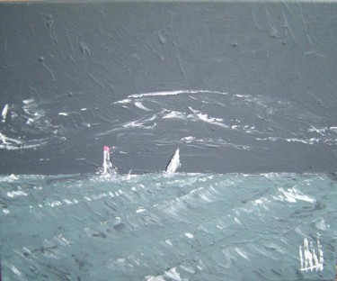 Peinture intitulée "Noordzee" par Laurent Buntinx, Œuvre d'art originale