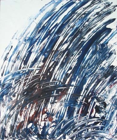 Peinture intitulée "La sixième vague (R…" par Laurent Buntinx, Œuvre d'art originale