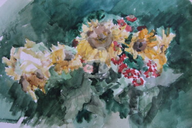 Painting titled "img-7274.jpg" by Ainura Buniatova, Original Artwork, Watercolor