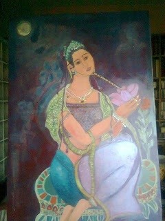 Pintura titulada "Guan yin" por Paulabs, Obra de arte original, Otro