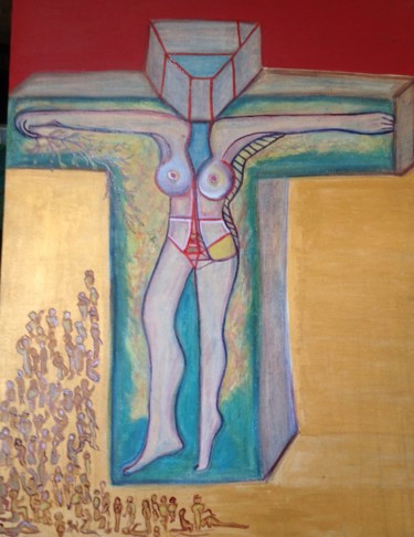 Pintura titulada "Dolor de mujer" por Paulabs, Obra de arte original, Oleo