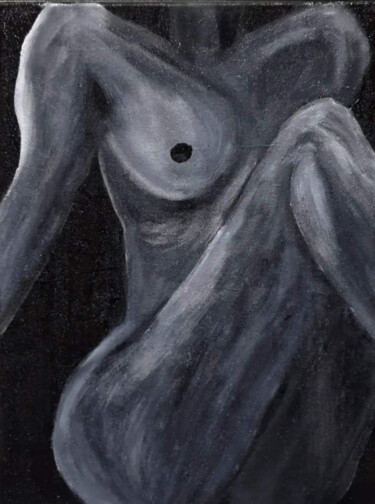 Peinture intitulée "Ghost" par Burcu Panahi, Œuvre d'art originale, Acrylique