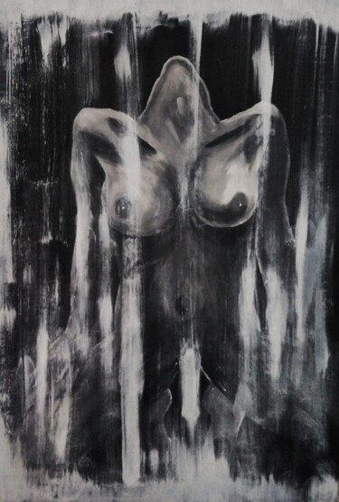 Painting titled "Scream" by Burcu Panahi, Original Artwork, Acrylic