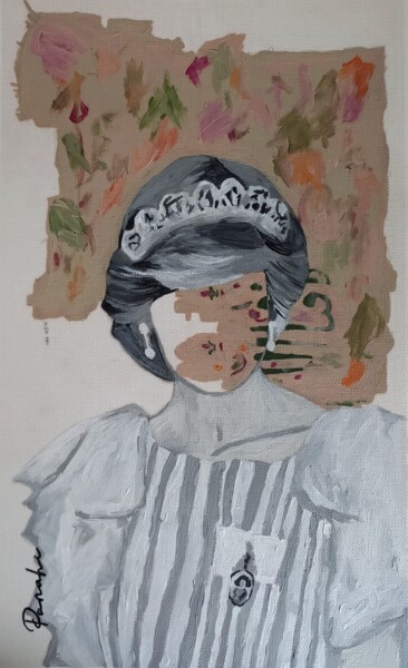 Peinture intitulée "Diana" par Burcu Panahi, Œuvre d'art originale, Acrylique