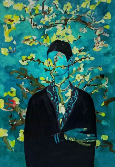 Peinture intitulée "Vincent's Garden" par Burcu Panahi, Œuvre d'art originale, Acrylique